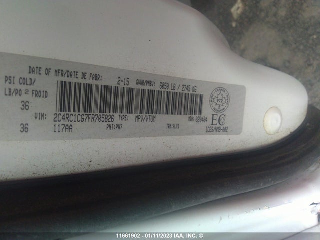 2C4RC1CG7FR705826 Chrysler Town & Country Touring L