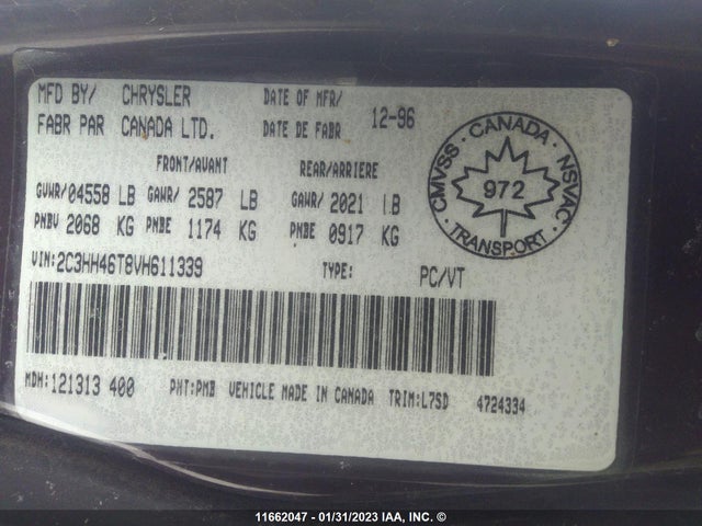2C3HH46T8VH611339 Chrysler Intrepid