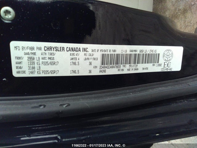 Dodge Grand Caravan Se 2010 2D4RN4DE4AR470659 Image 9
