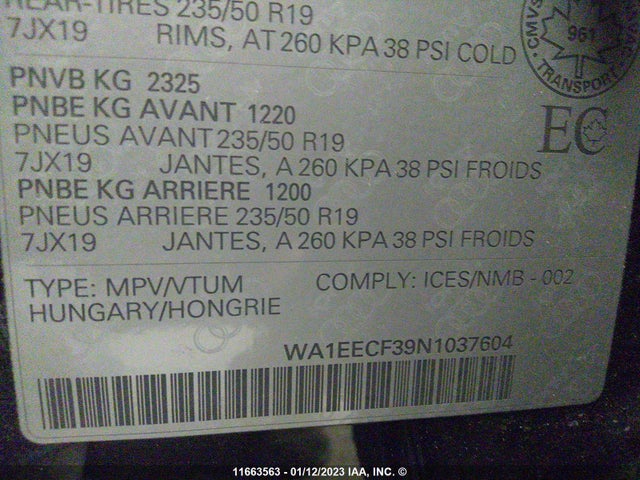 WA1EECF39N1037604 Audi Q3 Premium Plus S Line 45