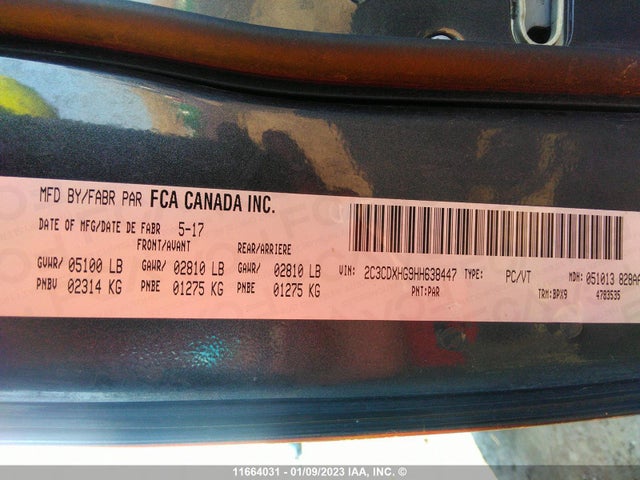 Dodge Charger Sxt 2017 2C3CDXHG9HH638447 Image 9