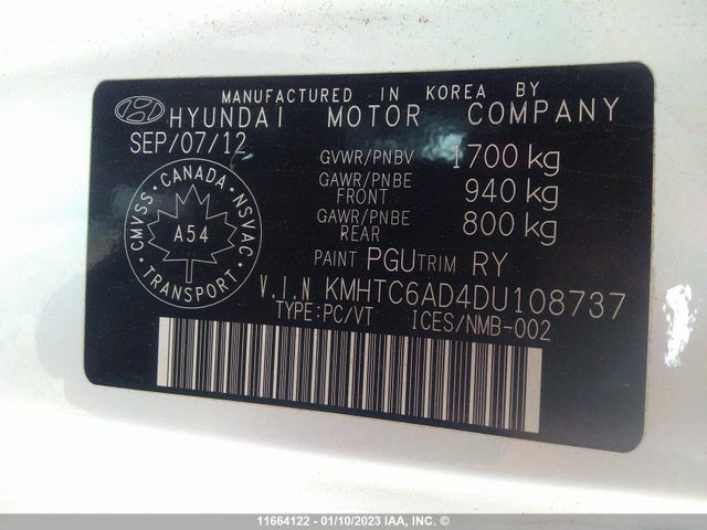 Hyundai Veloster 2013 KMHTC6AD4DU108737 Image 9