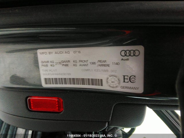 WAUFNAF44HN030769 Audi A4 Prestige