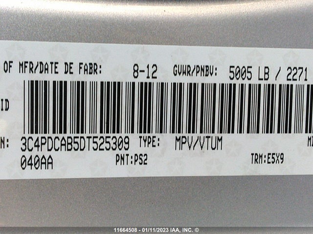 Dodge JOURNEY SE 2013 3C4PDCAB5DT525309 Image 9
