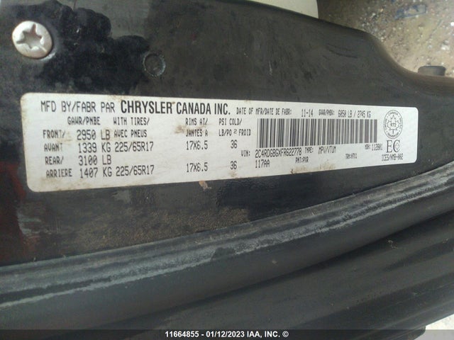 Dodge Grand Caravan Se 2015 2C4RDGBGXFR622778 Image 9