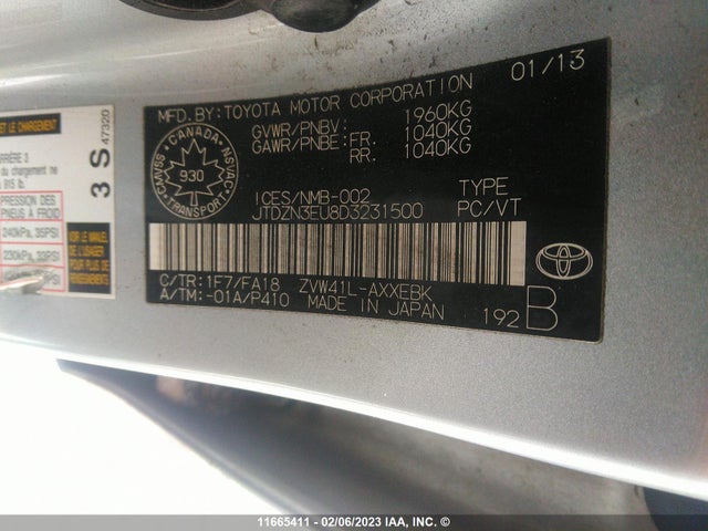 Toyota PRIUS V 2013 JTDZN3EU8D3231500 Image 10