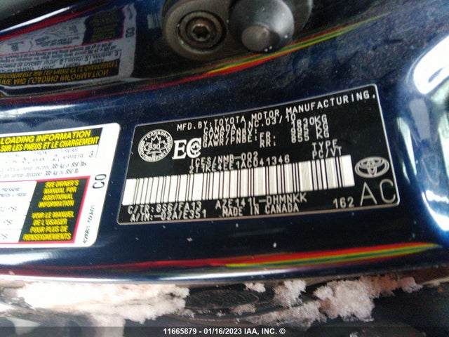 Toyota Matrix 2010 2T1KE4EE1AC041346 Image 10