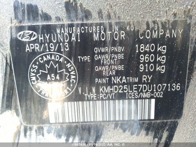 Hyundai ELANTRA GT 2013 KMHD25LE7DU107136 Image 10