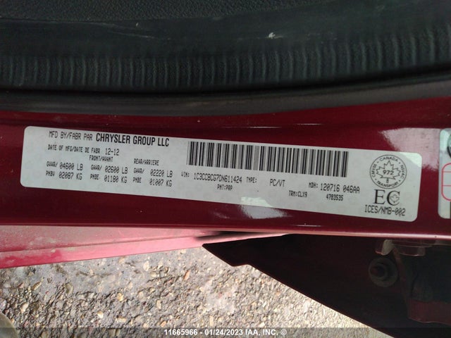 1C3CCBCG7DN611424 Chrysler 200 Limited