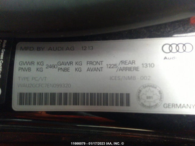 WAU2GCFC7EN099320 Audi A7 PREMIUM