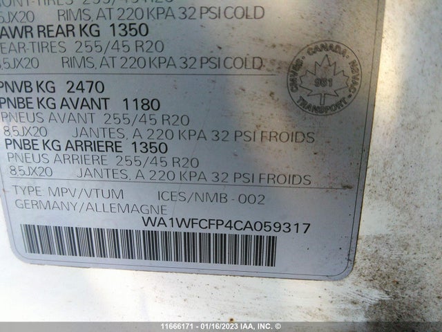 WA1WFCFP4CA059317 Audi Q5
