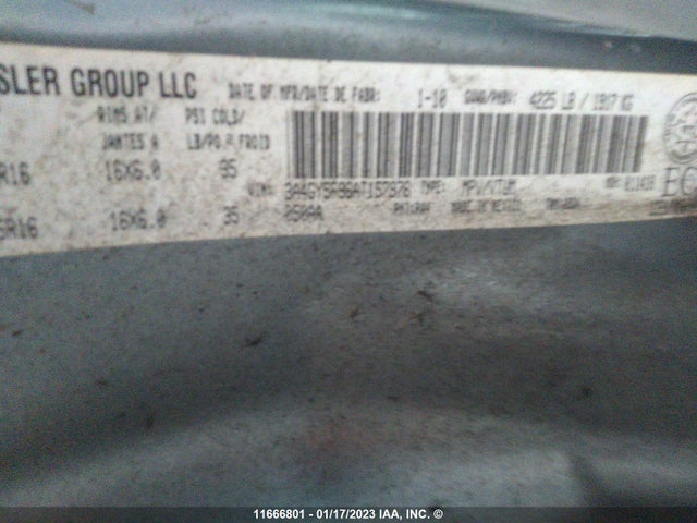 3A4GY5F96AT157976 Chrysler Pt Cruiser