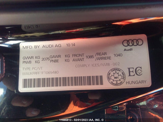 WAUKFRFF1F1065480 Audi A3 Prestige S-line