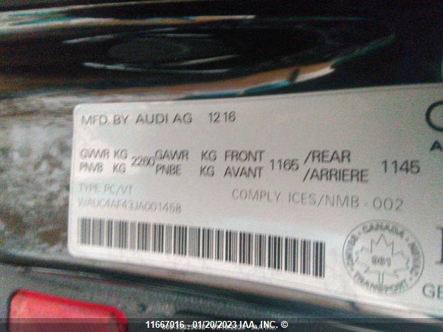 WAUC4AF43JA001458 Audi S4