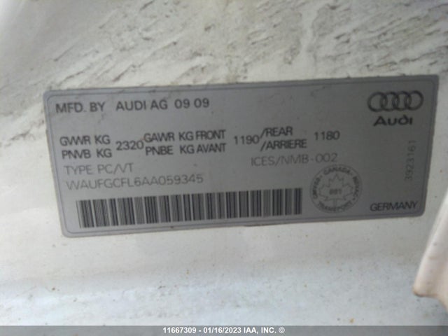 WAUFGCFL6AA059345 Audi S4 PREMIUM