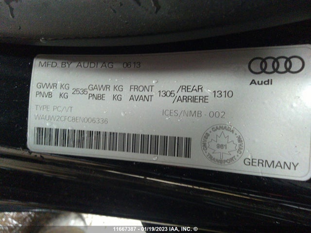 WAUW2CFC8EN006336 Audi S7 PREMIUM