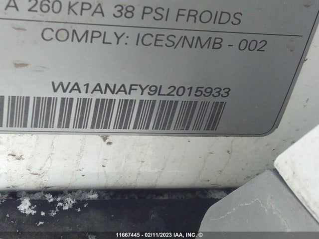 WA1ANAFY9L2015933 Audi Q5 Premium/titanium Premium