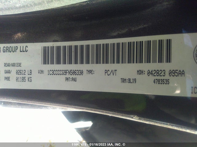 1C3CCCCG9FN506330 Chrysler 200 C