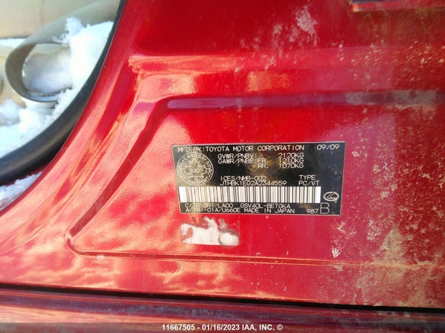 JTHBK1EG2A2344559 Lexus ES 350