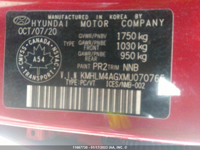 Hyundai ELANTRA SEL 2021 KMHLM4AGXMU070765 Image 10