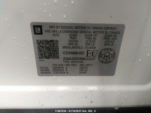 Chevrolet Equinox Premier 2021 2GNAXXEV6M6151023 Image 9