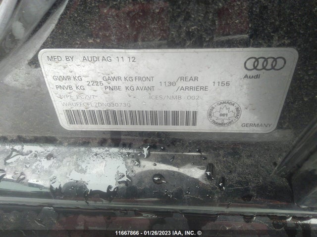 WAUFFCFL7DN030730 Audi A4 Premium Plus