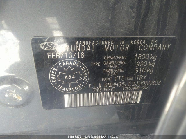 Hyundai ELANTRA GT 2018 KMHH35LE2JU056803 Image 9