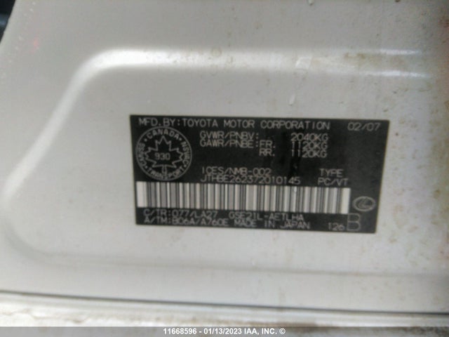 JTHBE262372010145 Lexus IS 350