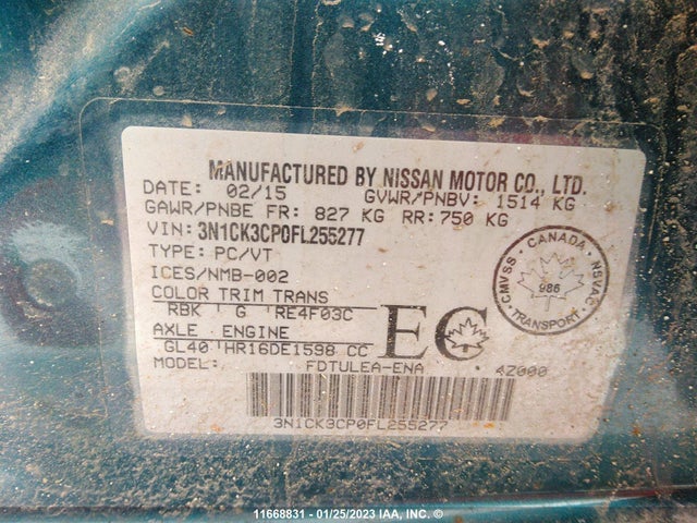 Nissan Micra 2015 3N1CK3CP0FL255277 Image 11