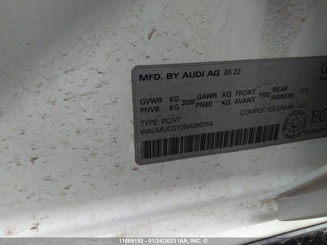 Audi A3 2022 WAUMUCGY2NA090754 Image 10