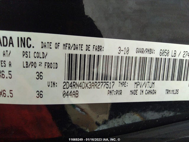 Dodge Grand Caravan Se 2010 2D4RN4DX3AR277517 Image 10