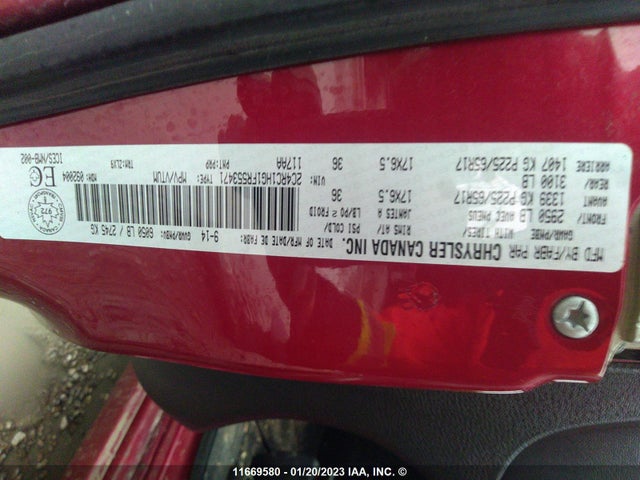 2C4RC1HG1FR553471 Chrysler Town & Country S