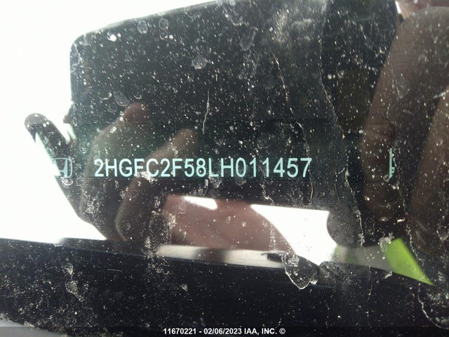 Honda Civic Lx 2020 2HGFC2F58LH011457 Image 10