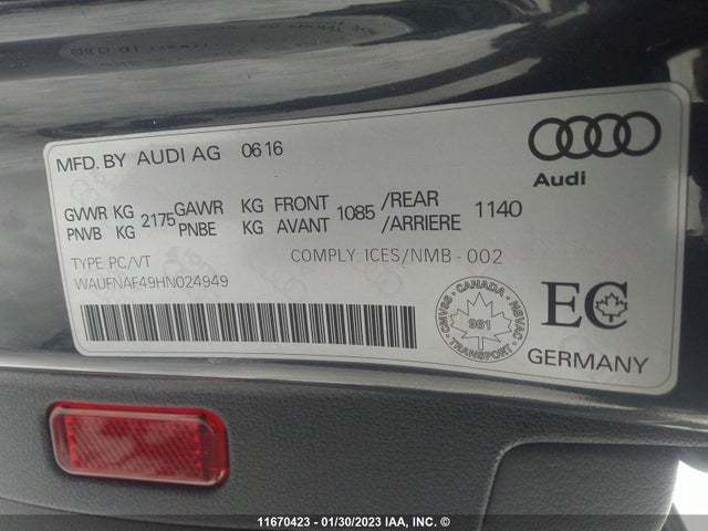 WAUFNAF49HN024949 Audi A4 Prestige