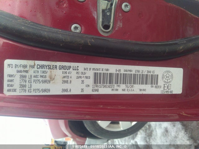 Dodge RAM 1500 2010 1D7RV1GT5AS102372 Image 11