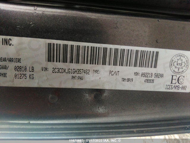 Dodge Charger Sxt 2016 2C3CDXJG1GH357462 Image 9