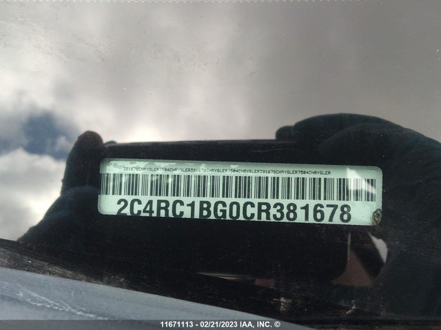 2C4RC1BG0CR381678 Chrysler Town & Country Touring