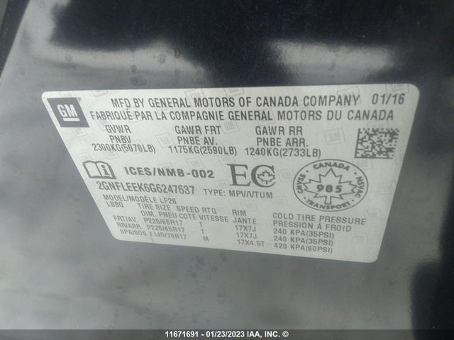 Chevrolet EQUINOX LS 2016 2GNFLEEK6G6247637 Image 9