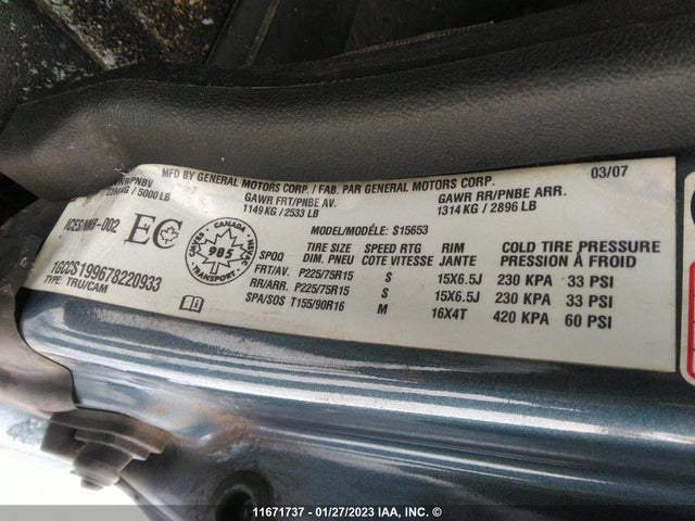 Chevrolet Colorado 2007 1GCCS199678220933 Image 10