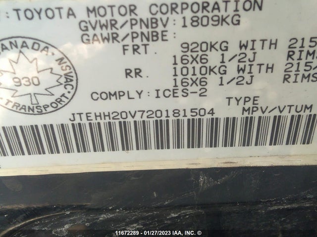 Toyota RAV4 2002 JTEHH20V720181504 Image 11