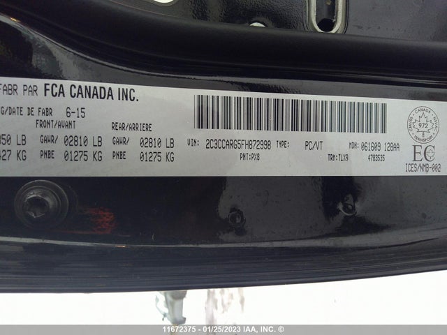 2C3CCARG5FH872998 Chrysler 300 Limited