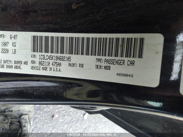1C3LC45K18N682105 Chrysler Sebring