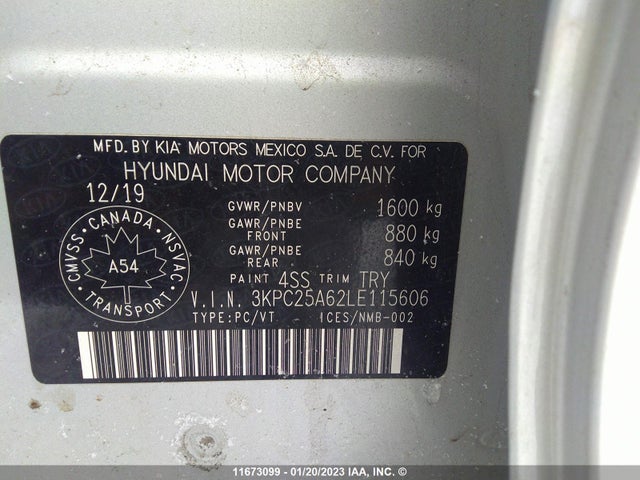 Hyundai ACCENT 2020 3KPC25A62LE115606 Image 11