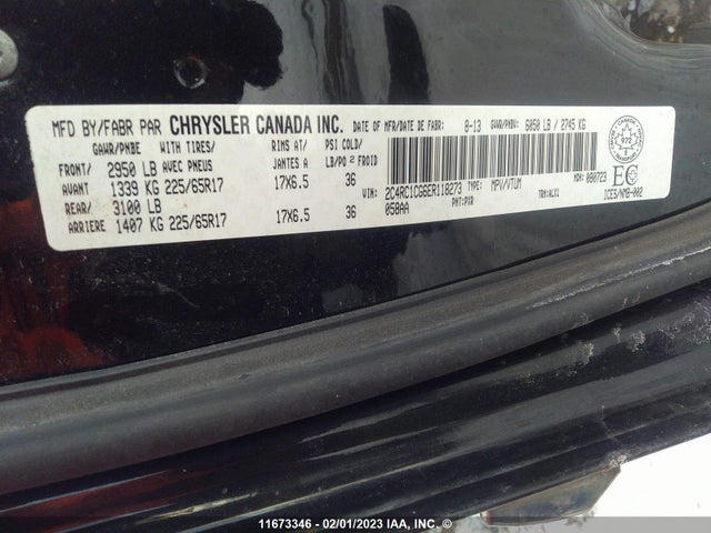 2C4RC1CG6ER118273 Chrysler Town & Country