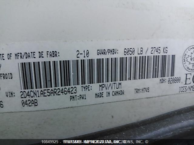 Dodge GRAND CARAVAN C/V 2010 2D4CN1AE5AR246423 Image 9