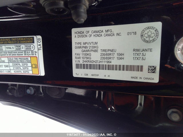 Honda CR-V LX 2018 2HKRW2H27JH111964 Image 11