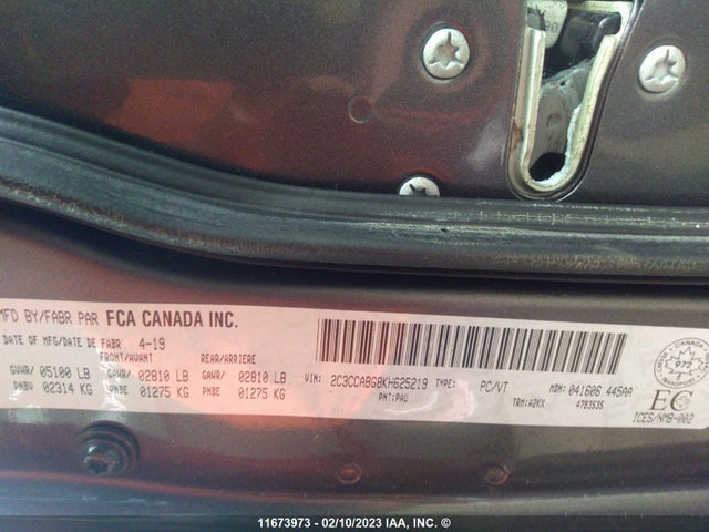 2C3CCABG8KH625219 Chrysler 300 S
