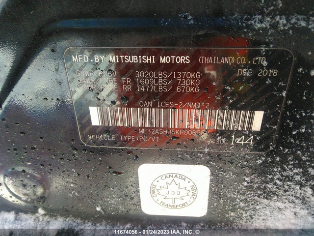ML32A5HJ5KH006982 Mitsubishi Mirage Le/gt