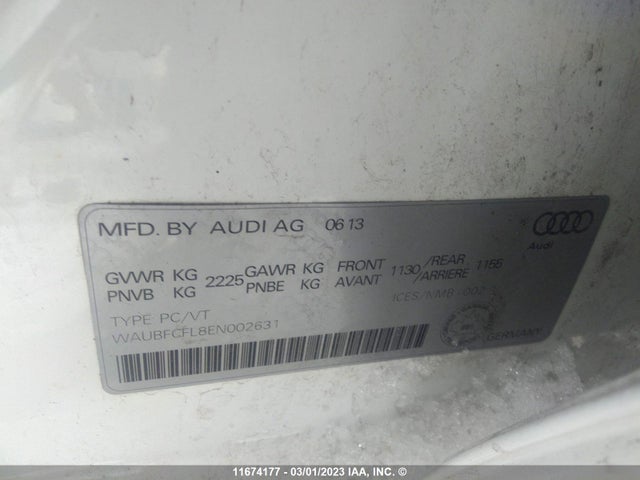 WAUBFCFL8EN002631 Audi A4 PREMIUM