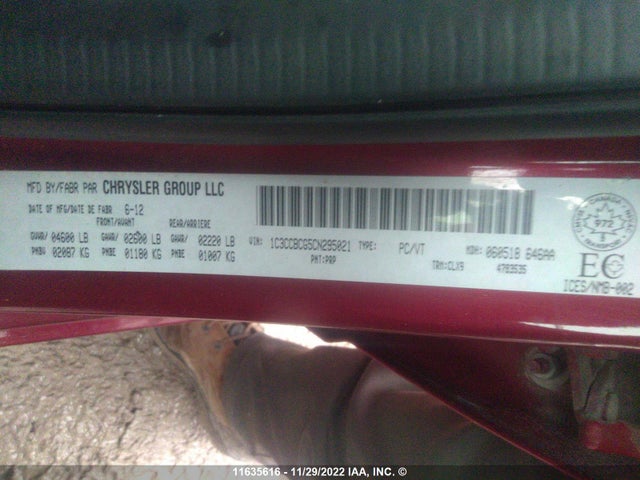 1C3CCBCG5CN295021 Chrysler 200 Limited